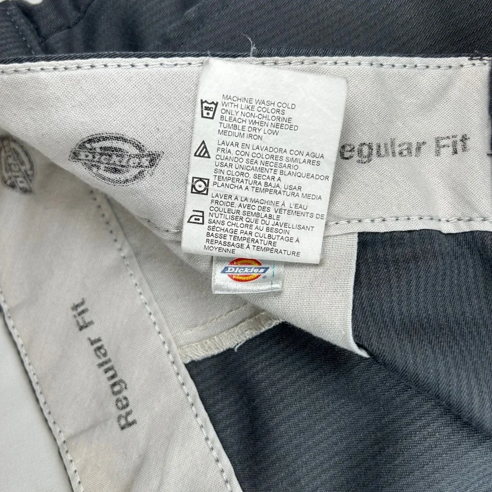 Dickies Regular Fit Work Shorts Charcoal‎ Gray Mens 34 WR981CH Twill Flat Front